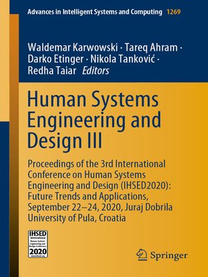 cover image of Human Systems Engineering and Design III